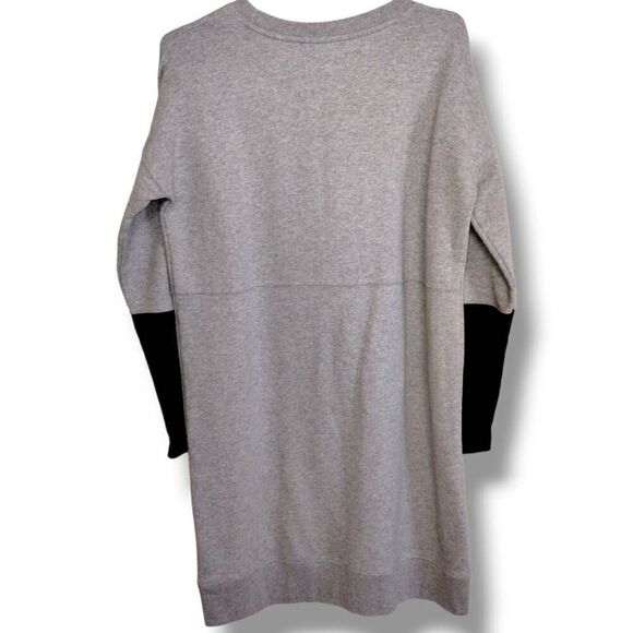 Madewell Women's Sweatshirt Dress Tunic Gray‎ Long Sleeves Pullover Banded Hem S - Picture 8 of 10